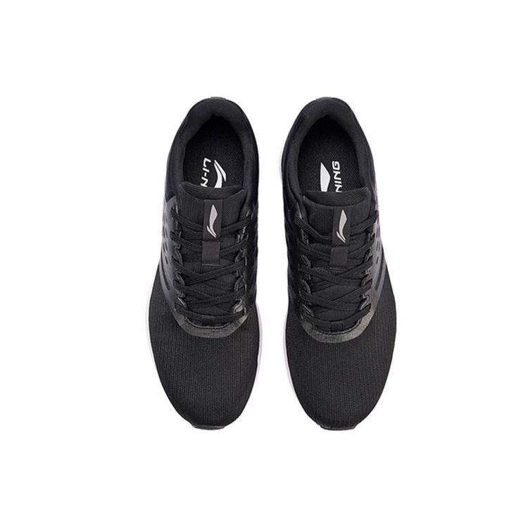 Li Ning Speed Star One-Piece Woven Shock Absorbing Breathable Low-Top Running Shoes Unisex Sneaker Standard-Black ARHN007-3