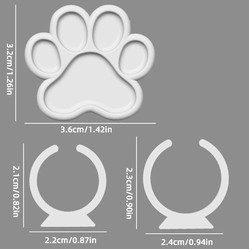 3Pcs Small Claw Shaped Finger Palette 5 Wells Paint Mixing Tray For Outdoor Sketching Oil Acrylic Watercolor Painting