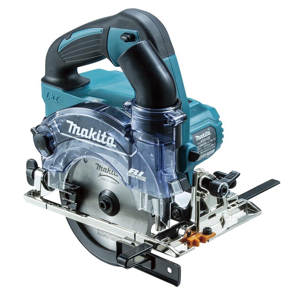 Makita 125mm Cordless Dustproof Circular 18V with 2 and Case Saw, 6Ah, Batteries, Charger, (KS514DRGX)