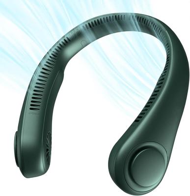 Tragbarer Nackenventilator, Hände frei, ohne Flügel, 5 Geschwindigkeiten, 4000 mAh Akku, Tragbarer persönlicher Ventilator zum Tragen, Drehbar, Wiederaufladbar