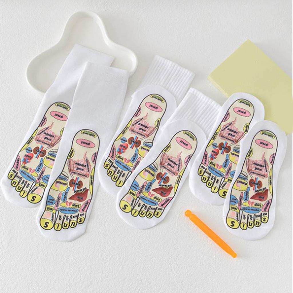 Relaxation Foot Massage Acupressures Reflexology Socks for Promote Blood Flow Great for Various Setting Gym and Home