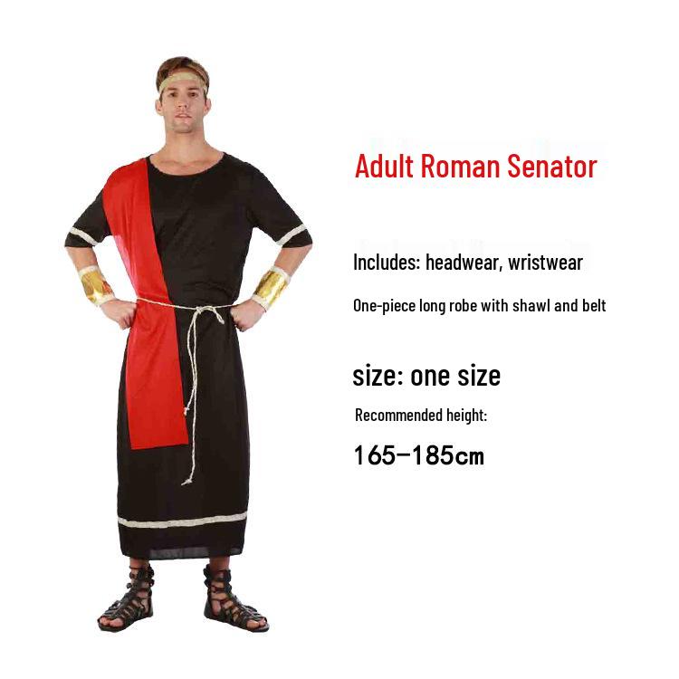 Medieval Spartan Warrior & Roman Senator Costume for Adults