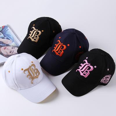 Unisex Gothic Letter FLB Embroidery Baseball Caps Spring and Autumn Outdoor Adjustable Casual Hats Sunscreen Hat