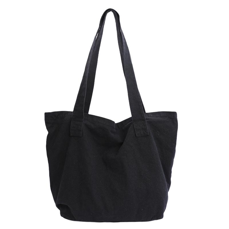 

Large Capacity Tote Bag Solid Color Women s Shoulder Bag