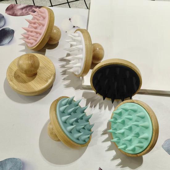Shampoo Comb Hair Shower Brush Soft Silicone Bristles Scalp Massager Deep Cleaning Head Massage Hair