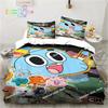 Erstaunliche Welt Gumball 3D Bettwäsche Set Bedrucktes Bettwäsche-Set Bettbezug Laken Kissenbezug Bett Weiche Deckenabdeckung Einzel Doppel Queen King Größe Geschenk