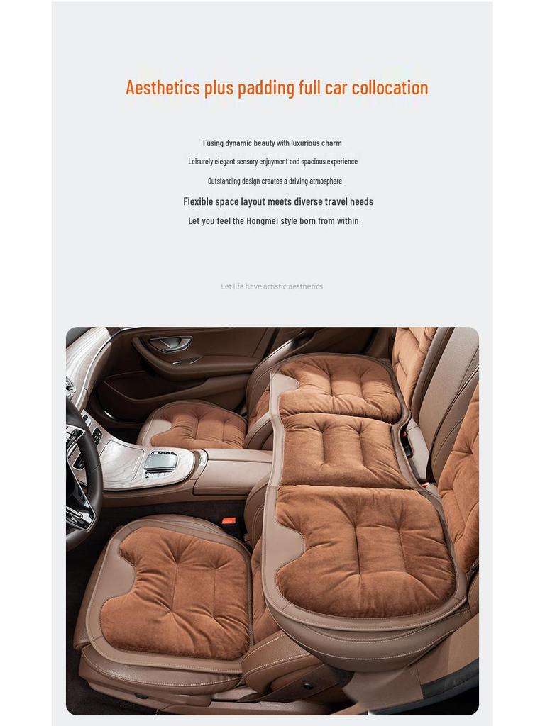 Flannel Warm Car Seat Cushion for Ideal L Series, Xiaomi SU7, YU Series