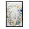 Poster Joyful "O" In a Flower Wreath Poster Joyful "O" In a Flower Wreath, 30X40 Cm, Dark Brown Wooden Frame, 230 Gsm Matte Paper