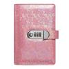 A6 Laser Combination Lock DIY Binder Notebook Cover Diary Agenda Planner Paper Cover School Stationery