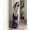 Demana Lyocell Kontrast Rundhals Strickjacke