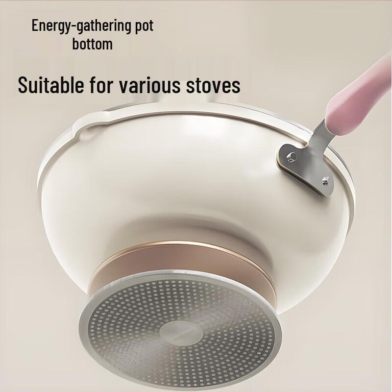 Bear 20cm Non-stick Mini Wok & Frying Pan