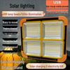 Portable High-Power LED Solar Floodlight for Outdoor Courtyards