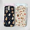 Funny Christmas Tree Gingerbread Man Phone Case For iPhone 16 17 Air 15 13 14 12Mini 11 Pro Max XS XR 7 8Plus Soft Silicon Cover