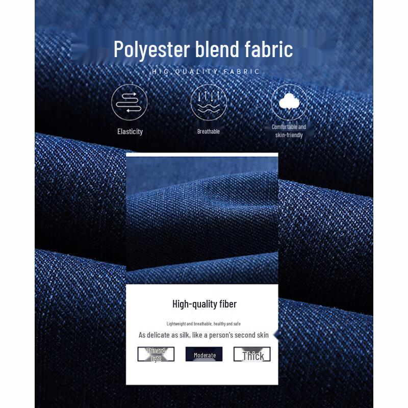 Romon Herren Herbst/Winter Straight-Leg Stretch Jeans WL3881H