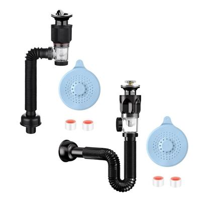 Universals Flexible Sink Drain Pipe Plumbing Flexible Kitchen Anticlogging Sink Strainer Drainages Tube Sink Accessories