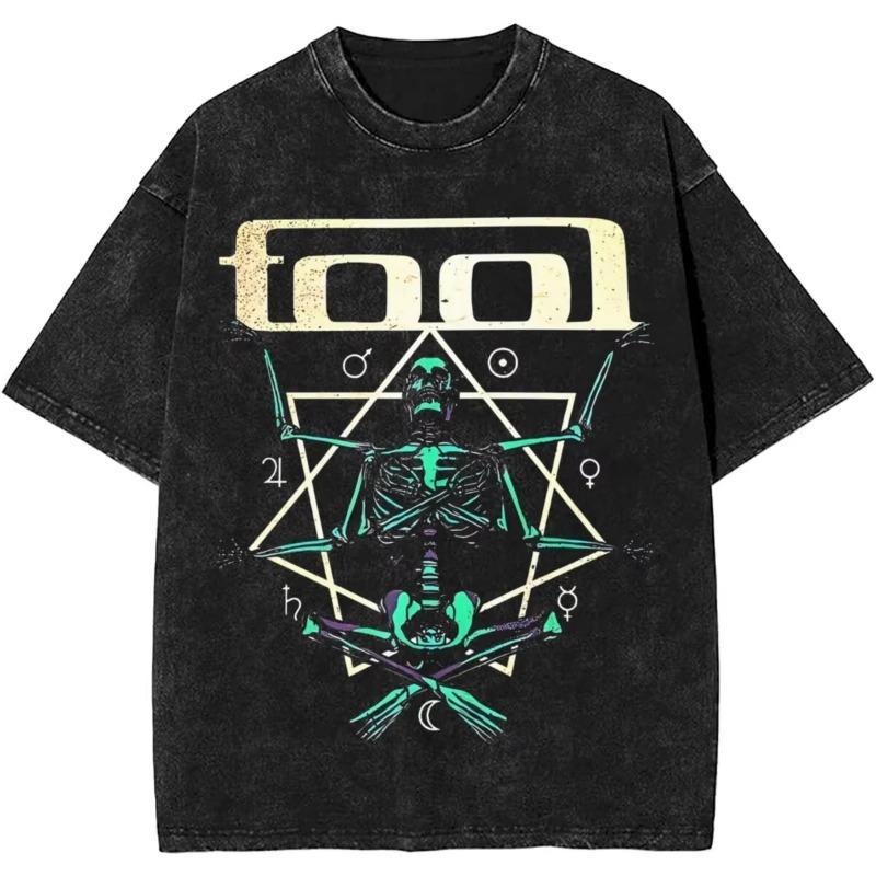 Damski Rockowe Narzędzie Zespół Lateralus Heavy Metal Muzyka Vintage Sprane Koszulka Merch Bawełniany Top Ubrania Śmieszne Koszulki Letnie Oversize