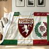 Torino Fc Print Flannel Blanket High Quality Warm Comfortable Cover for All Seasons Perfect for Gifts Home Decor