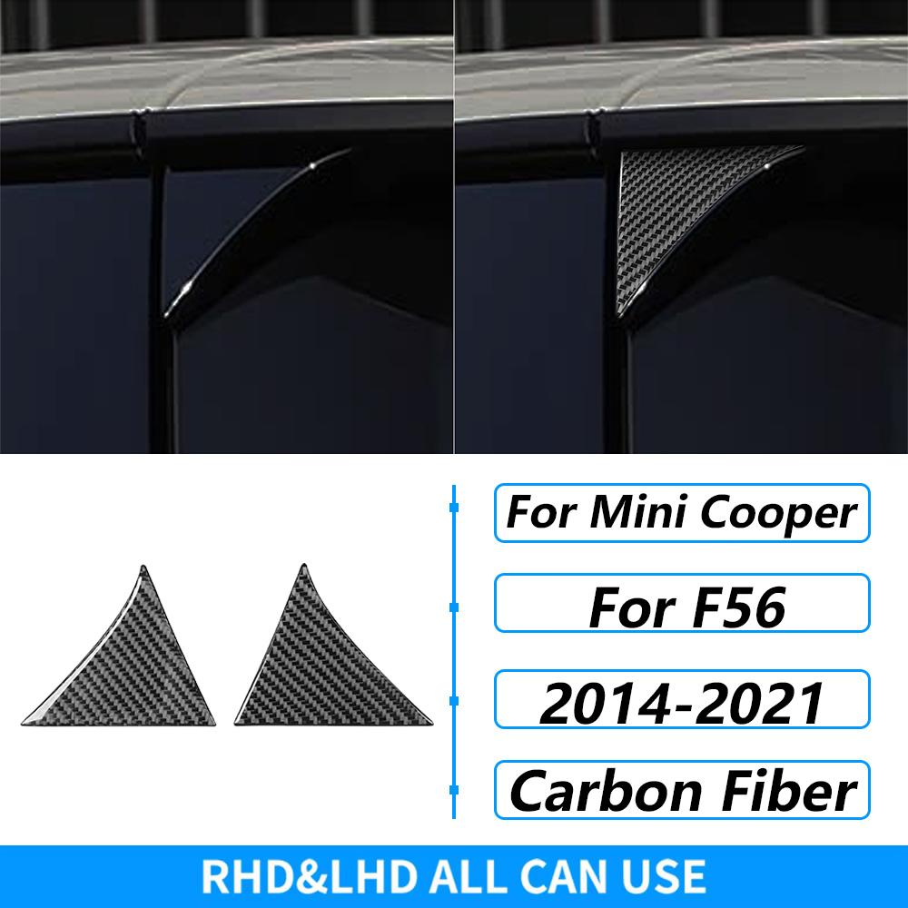 For Mini Cooper F56 2014-2021 Carbon Fiber Central Console Wheel Speedometer Air Outlet Panel Trim Set Car Accessories Sticker