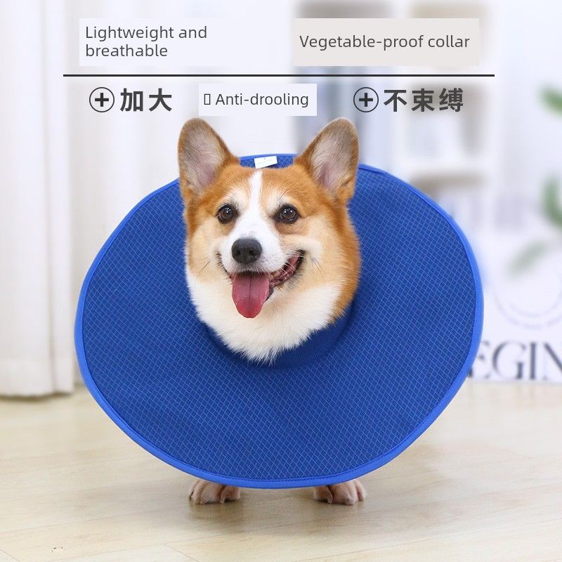 

Кольцо для собаки Елизавета Мягкое кольцо Собака Защита от лизания Удобный гаджет Летний ошейник для собаки Накладка на голову Стерилизация Корги/Французский бульдог Товары для питомцев S diameter 31cm neck 38cm