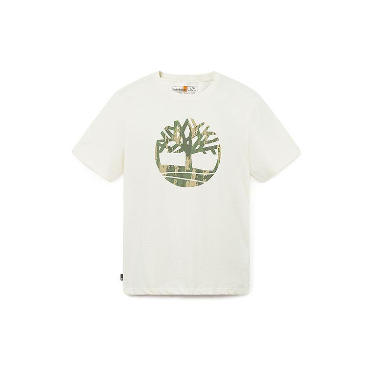 Timberland Outdoor Breathable Casual Short Sleeve T-Shirt Men Tops Vintage-White A42U5-CM9
