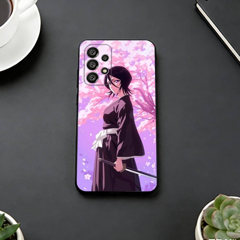 

Rukia AnimeE K-Kuchiki Phone Case Black Silicone Soft For Samsung S25,S24,S21,S22,S23,S30,Ultra,S20,Plus,Fe,Lite Samsung S21lite