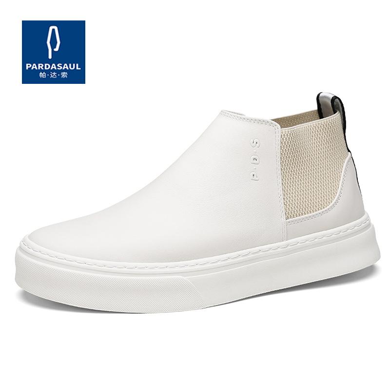 

Вэньчжоу 2025 прямая поставка новая мужская обувь кожаные высокие повседневные туфли модные простые и лоферы мужская модная обувь 44