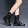 Autumn and Winter New Women's Boots Winter Mother Shoes Cotton Fashion Medium Boots Foreign Trade Large Size Leather Boots