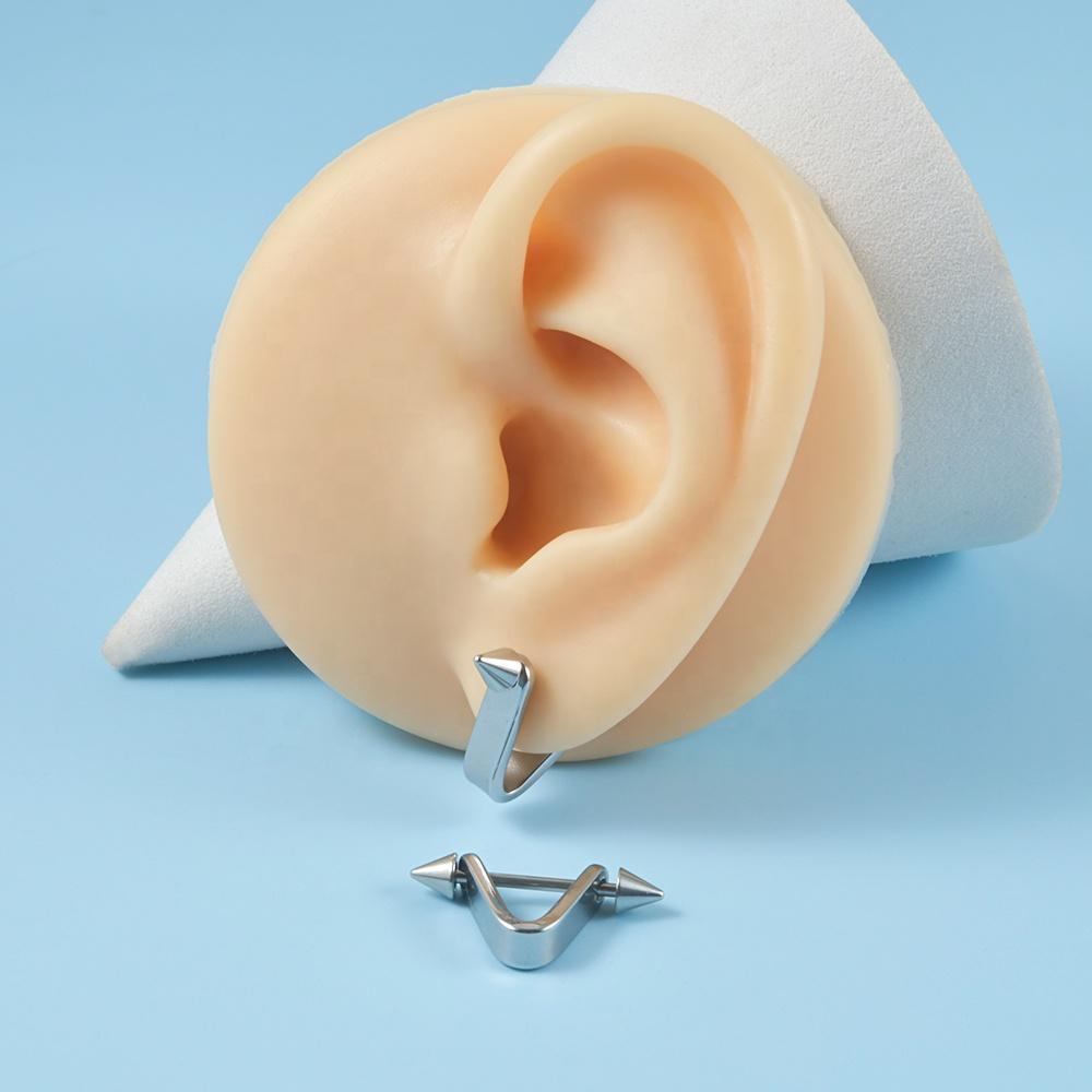 16G Surgical Steel Tapers Barbell Earrings Piercing Ear Hoop Cartilage Studs Lobe Helix Body Jewelry for Women Men-for Weddings
