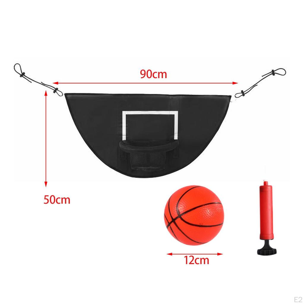 Basketball Hoop for Trampoline Rack Sturdy Dunking Sports Toys Breakaway Rim