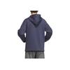 Adidas FOS Series Casual Hooded Comfortable Fashionable Soft Versatile Jacket Unisex Jacket Navy-Blue Bright-White JW9084