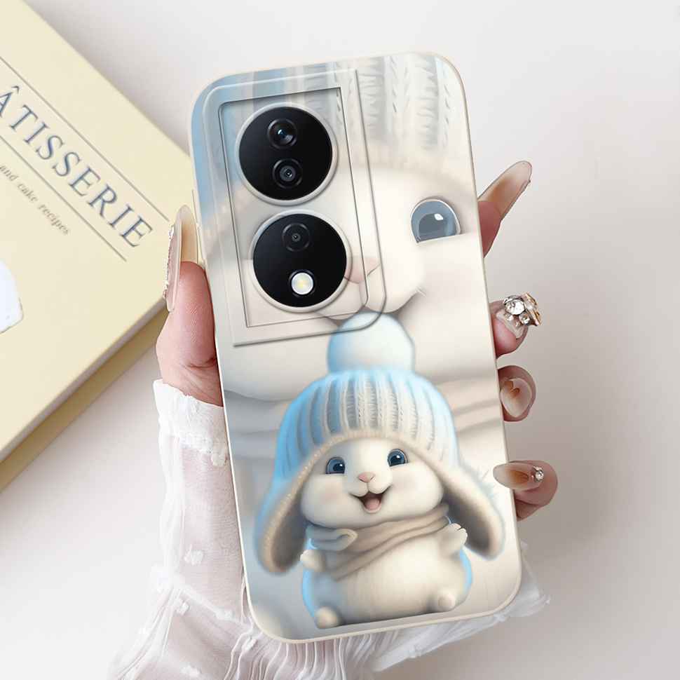 For Honor X7b 4G 5G CLK-LX1 Case Fashion Cute Butterfly Rabbit Soft Silicone Cover For Honor X7b CLK-LX2 CLK-LX3 Phone Cases
