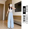 Milk Fu Cloud Pants Women's Summer New High Waist Drop Small Loose Casual Lazy Yamamoto Wide Leg Pants