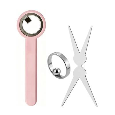3Pcs Portable Ring Magnets Multi-Purpose Cat Eye Nail Art Magnet Tool Mini Nails Art Magnets for French Heart Wide Beam Design