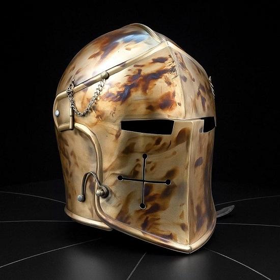 Commando-Style Barbuta Helmet  Medieval Knight Armor Replica in 18GA Steel for Cosplay, Militaria  Collectors