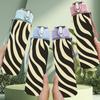 1PC Zebra Stripe Texture 750ml Color Plastic Sports Water Bottle Leakproof Flip Straw Lid Suitable for Sports Office Home Use