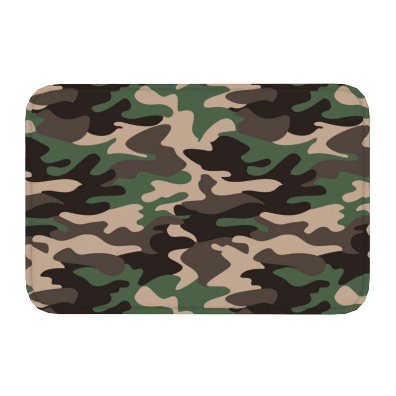 Custom Camouflage Army Air Force Blue Doormat Mat Anti-Slip Military Camo Bathroom Kitchen Garden Rug Carpet 40*60cm