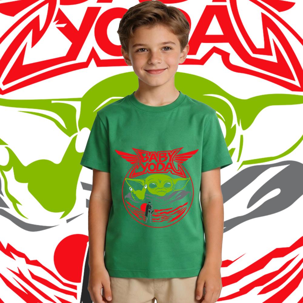 Kids Star Wars Yoda Baby T Shirt Boys Casual Print Tee Toddler Short Sleeve Summer Top Child Fashion Clothes