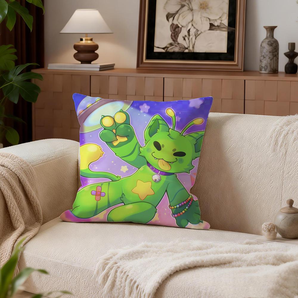 Horror Regretevatorgnarpy Cushion Cover Cushion Cover Set 4Pcs 50x50 45x45 40x40 Pillowcase Decorative Sofa Home Decor