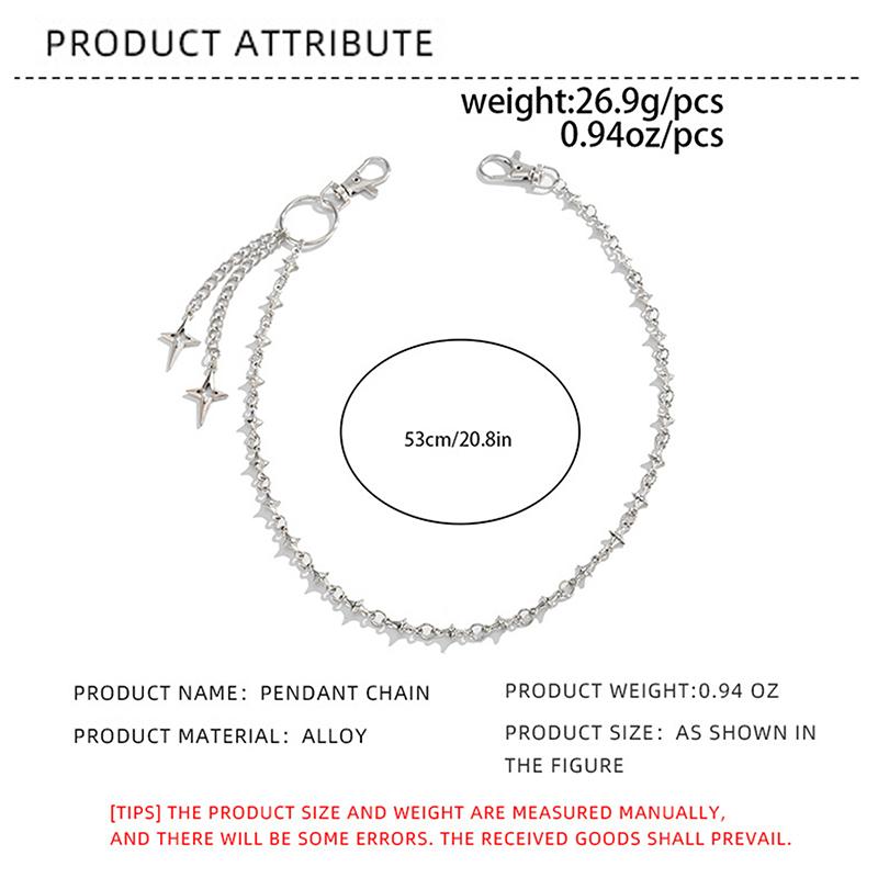 Hiphop Goth Kreativer Anhänger Schlüsselanhänger Hüftgürtel Männer Frauen Vintage Hose Hipster Jeans Kette Schmuck