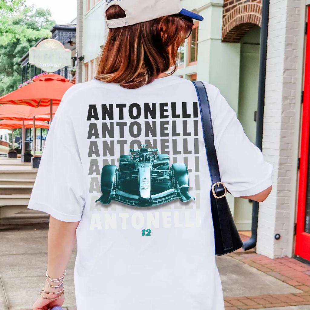 Racer Kimi Antonelli Grand Prix Champion Unisex Cotton T Shirt 2026 Summer New Unisex And Unisex Y2k Short Sleeve Graphicst Tshirt