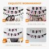 Halloween Birthday Banner Decorations Multi Color Paper Party Supplies For Decor 1 Set