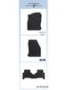 Black Nylon Car Floor Mats for SAIC Volkswagen Teramont Pro (2021-2025) - Anti-Wear Design