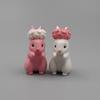 12Pcs Cute Mini Rabbit Decoration Miniature Hare Animal Figurine Bunny Garden Ornament Micro Landschaft Craft Accessories
