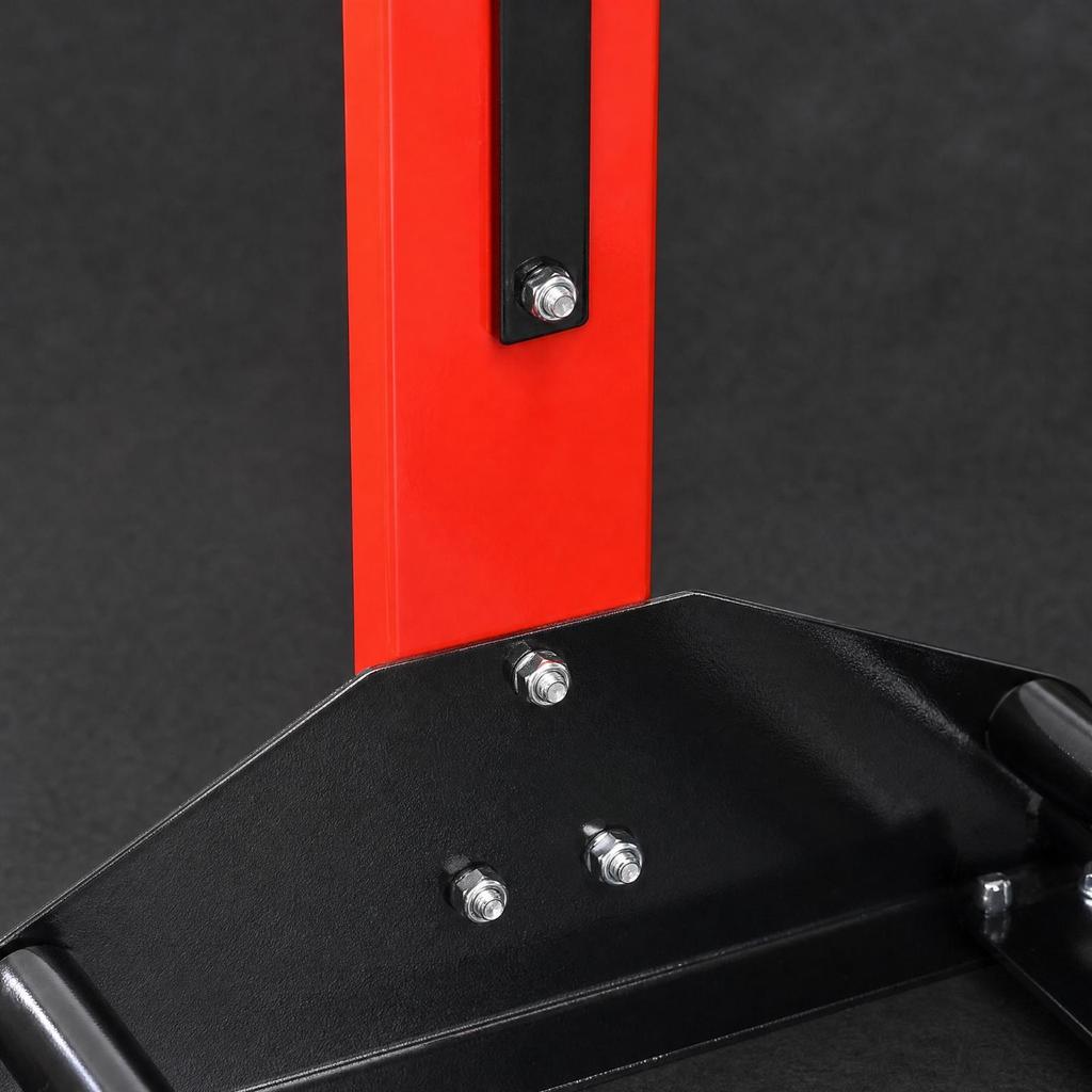 Tire-Cleaning Stand Featuring Rollers Stable