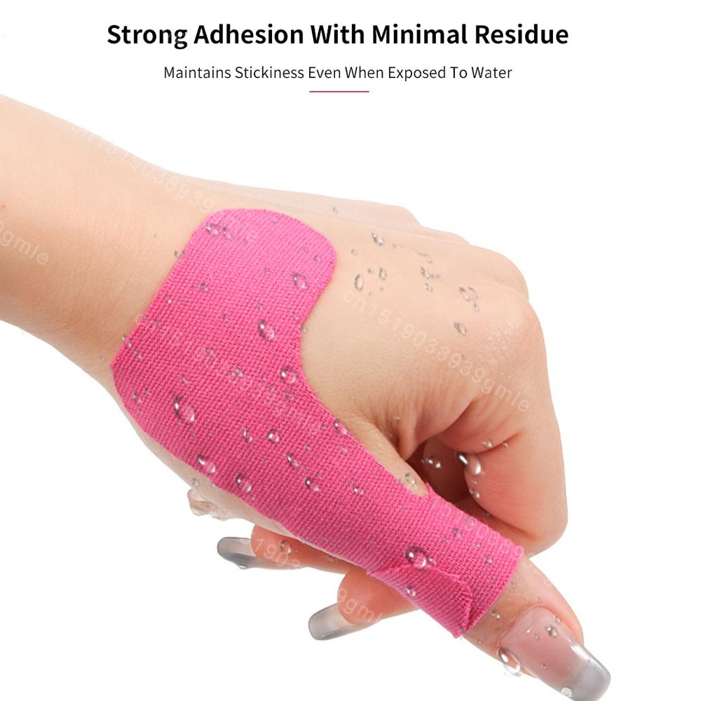 10 st Handledssena Skyddsplåster Skyddande Klistermärke för Tumme Finger Skydd Stöd Smärtlindring Terapi Arthritis Plåster