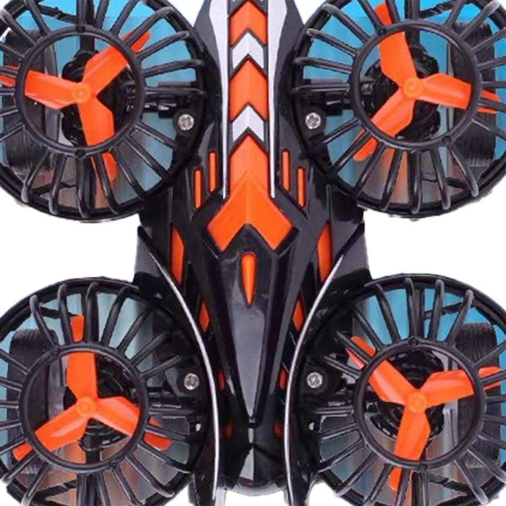 Flying Car Toy Inertia Quadcopter Fall Resistant Wear Resistant Flying Car Toy Gift for Little Boys Girls Black