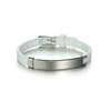Atoztide Personalized Engrave Name Date Bracelet Stainless Steel For \Women Kids Adjustable Color Luminous Silicone Jewelry Gift