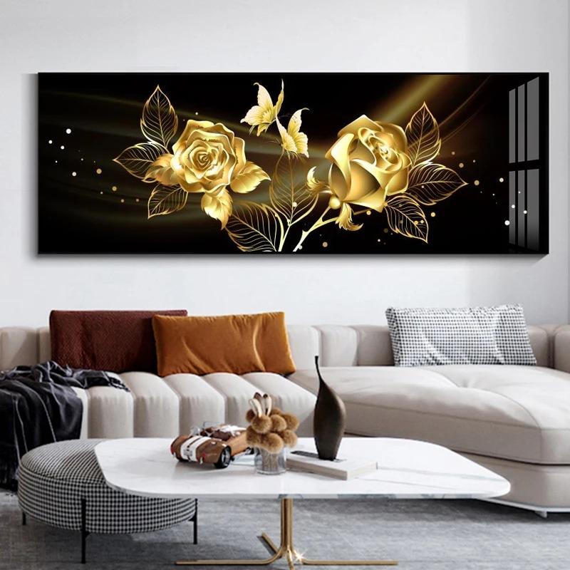 Abstract Landschap Boom Olieverf op Canvas Bos Zonneschijn Posters en Prints voor Woonkamer Nachtkastje Schildering Huis Decoratie