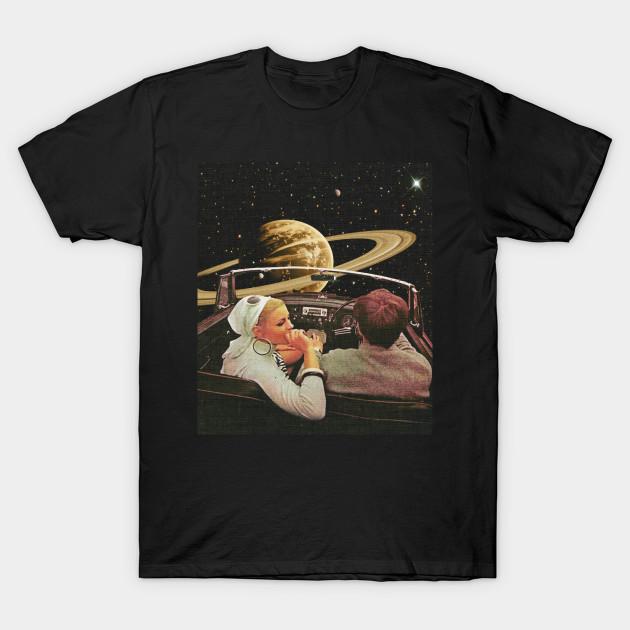 

Men Black Print T-shirt Galaxy Ride No-Cut Transfer Paper Print Cotton Tshirt 2XL чёрный