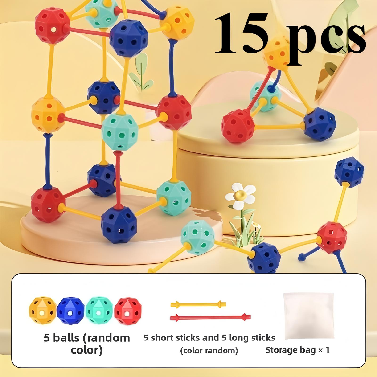 3D Geometric Transformable Building Blocks Children s Educational Toys Large Particle String Beads Spatial Thinking Assembly